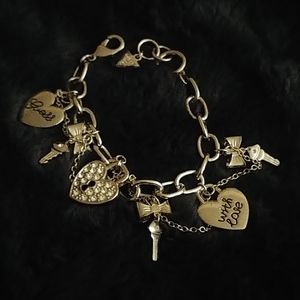 Silver charm bracelet